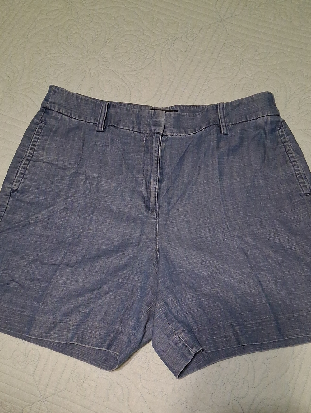 Talbots Light Blue Chambray Bermuda Shorts